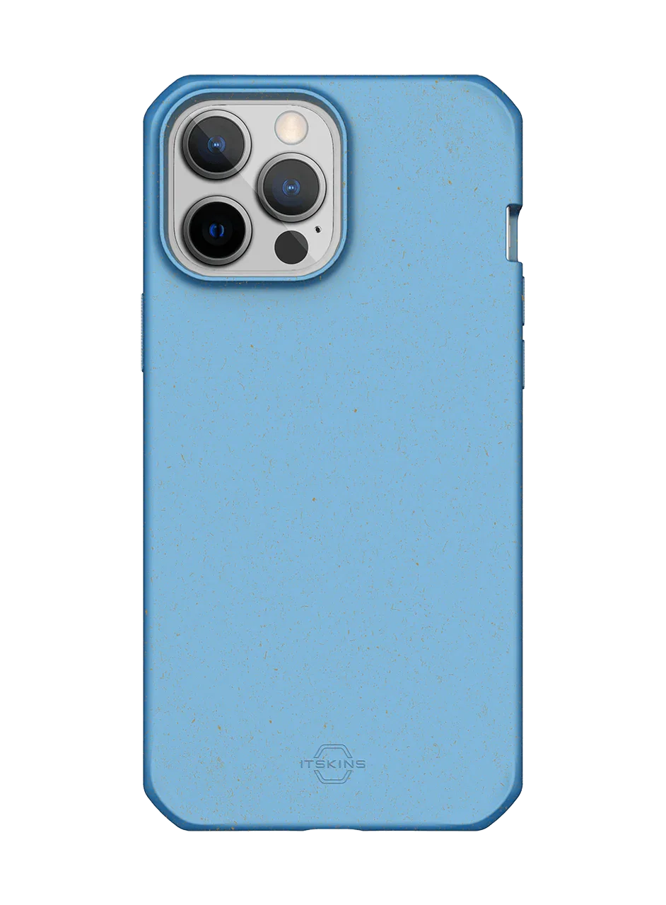 Itskins Feroniabio Terra iPhone 13 Pro Cover - Blue - Tashqila Itskins Feroniabio Terra iPhone 13 Pro Cover - Blue - Tashqila